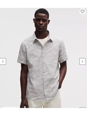 NWT Lululemon airing Easy Short Sleeve shirt button up classic fit size XL